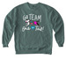 Team One Tail Fan Club, a Blue Spruce Comfort Colors Crewneck Sweatshirt