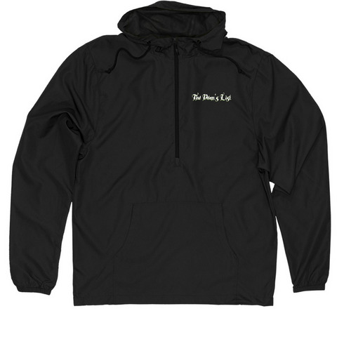 TDL Logo Windbreakers, a Black Quarter-Zip Windbreaker