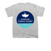 Youth Official Logo Shirt, a Sport Grey Youth Unisex Tee (back-view)