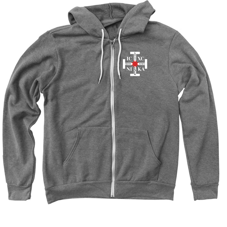 US Coastguardsman Quebec 208, a Deep Heather Zip Up Hoodie