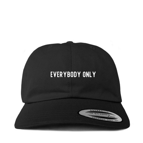 Everybody Only Hat, a Black Printed Classic Baseball Cap