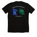 TZEMS MN+TZ Tee - Dark, a Solid Black Blend Premium Unisex Tee (back-view)
