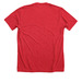 Save the Rusty Patched Bumblebee, a Heather Red Premium Unisex Tee (back-view)