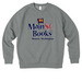 Main St. Books Monroe, a Aluminum Grey Heather Allmade Organic CVC Crewneck Sweatshirt