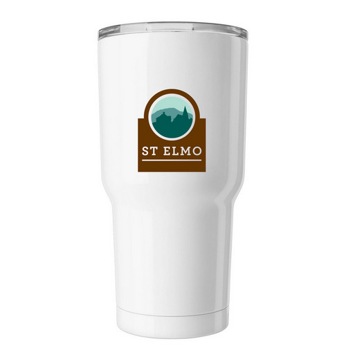 St. Elmo Tumbler, a White Insulated Tumbler