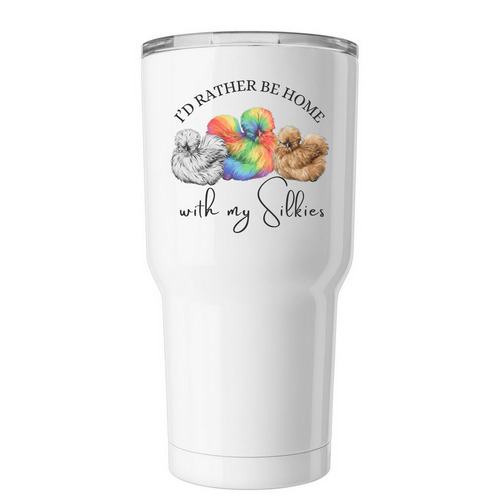 I'd rather be home -tumbler, a White Insulated Tumbler