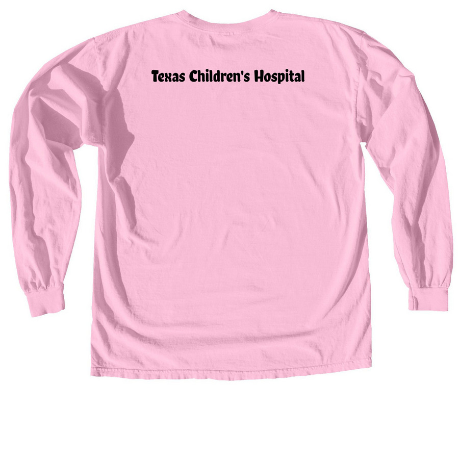 Go Gold Patient Design, a Blossom Comfort Colors Long Sleeve Tee (back-view)