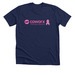 CoWorx Pink Logo Navy Shirt, a Solid Navy Blend Premium Unisex Tee