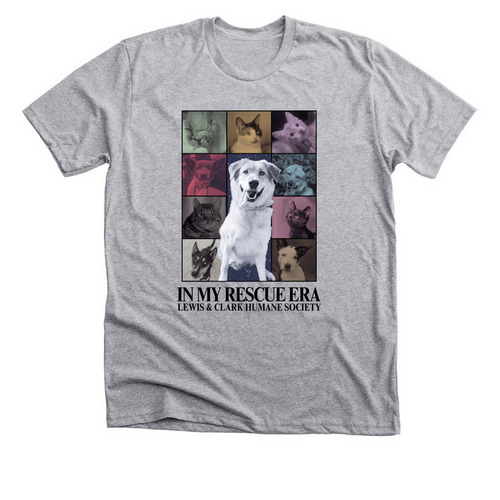 LCHS "In My Rescue Era" (Dog's Version), a Athletic Heather Premium Unisex Tee
