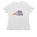 3-Color (APC) Logo - light, a White Women's Relaxed V-Neck Tee