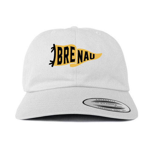 Brenau Pennant Hat, a White Printed Classic Baseball Cap
