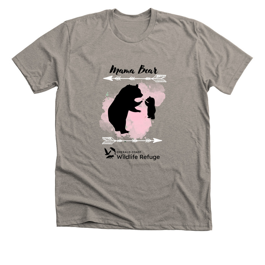 Mama Bear 2023, a Heather Stone Premium Unisex Tee