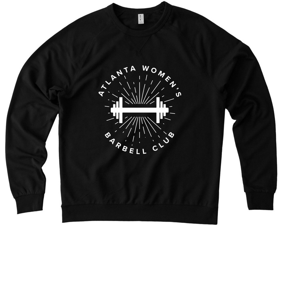 AWBC OG II, a Deep Black Allmade Organic French Terry Crewneck Sweatshirt