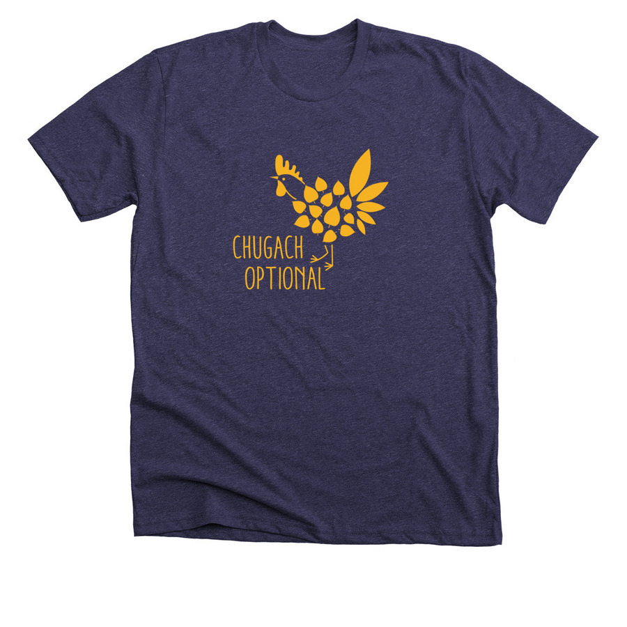 Chugach Chicken T-Shirts & Hoodies, a Heather Lapis Premium Unisex Tee