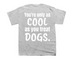 Only as Cool as You Treat Dogs Tee, a Sport Grey Youth Unisex Tee (back-view)