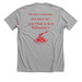 The Memory Meatballs, a Athletic Heather Premium Unisex Tee (back-view)