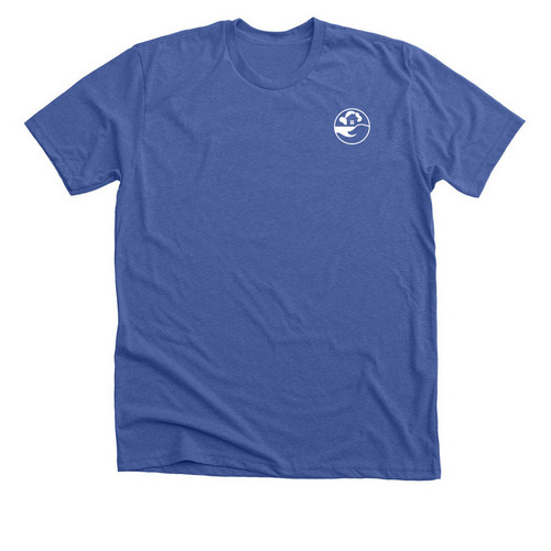 The Sharing Shed Original, a Solid True Royal Premium Unisex Tee
