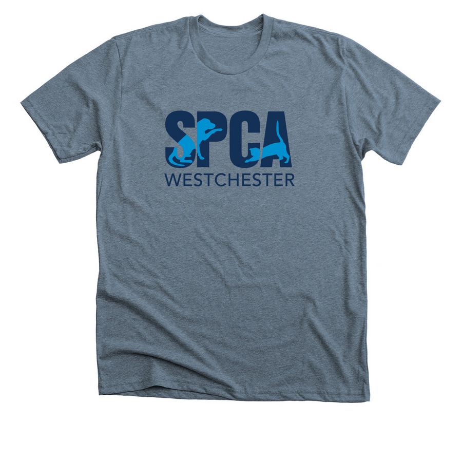 Classic Logo Tee, a Heather Slate Premium Unisex Tee