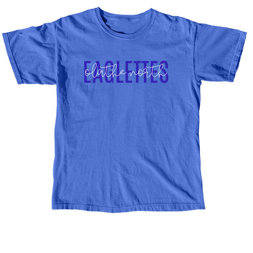 Blue Eaglettes, a Flo Blue Comfort Colors Unisex Tee