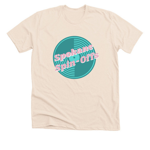 Spokane Spin-Offs, a Heather Soft Cream Premium Unisex Tee