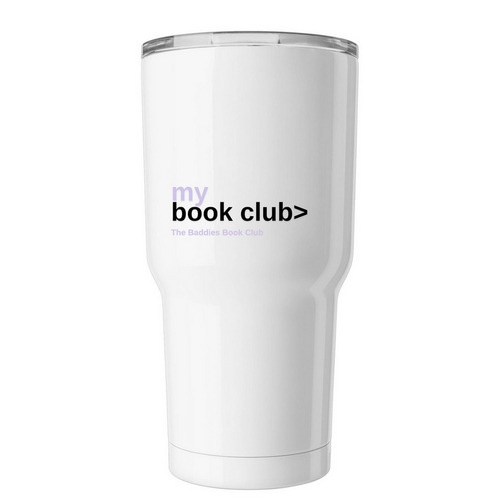 my book club>, a White Insulated Tumbler