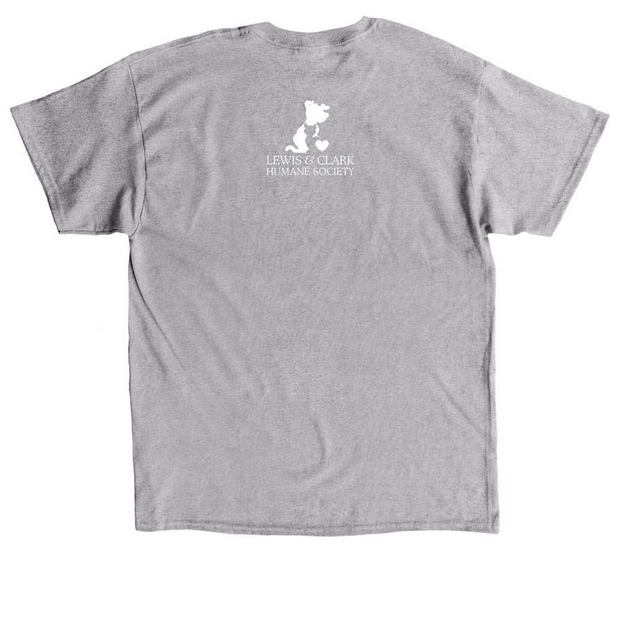 LCHS Snip Snip Hooray! Shirt (Dog), a Sport Grey Classic Unisex Tee (back-view)