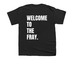 COMIC THREAT GEAR LINE, a Black Youth Unisex Tee (back-view)