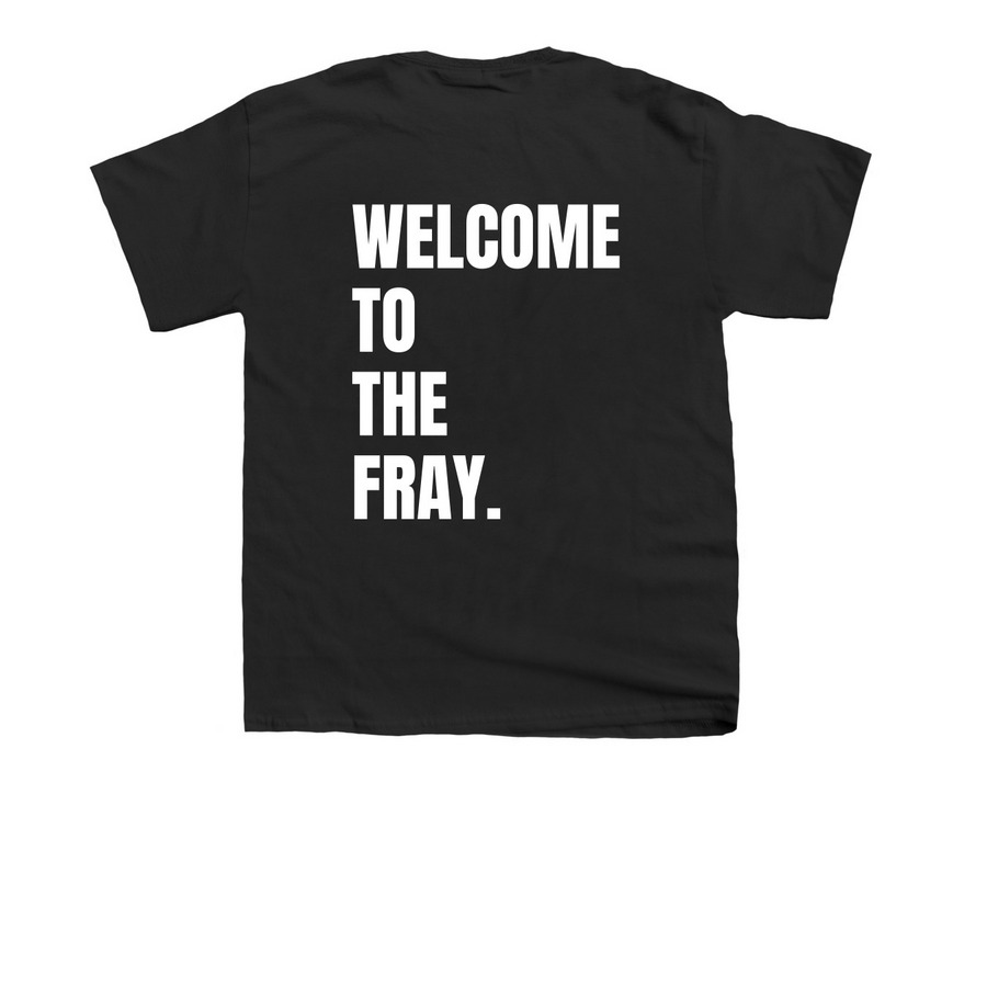 COMIC THREAT GEAR LINE, a Black Youth Unisex Tee (back-view)