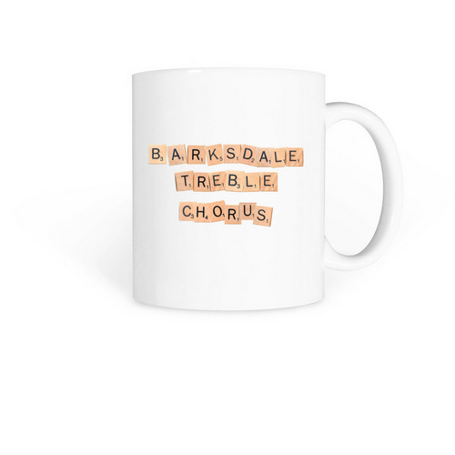 Barksdale Scrabble Mug, a White Coffee Mug