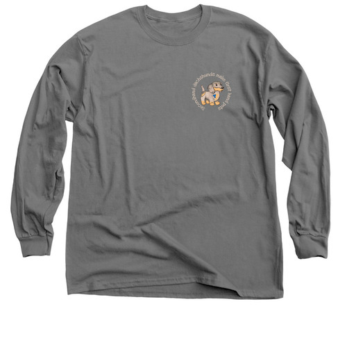Tennessee Dachshund Rescue Silver Paws&nbsp;, a Charcoal Classic Long Sleeve Tee