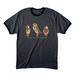 Burrowing Owl Baseball Tee, a Dark Heather Grey/ Jet Black Cotton Ringer Tee