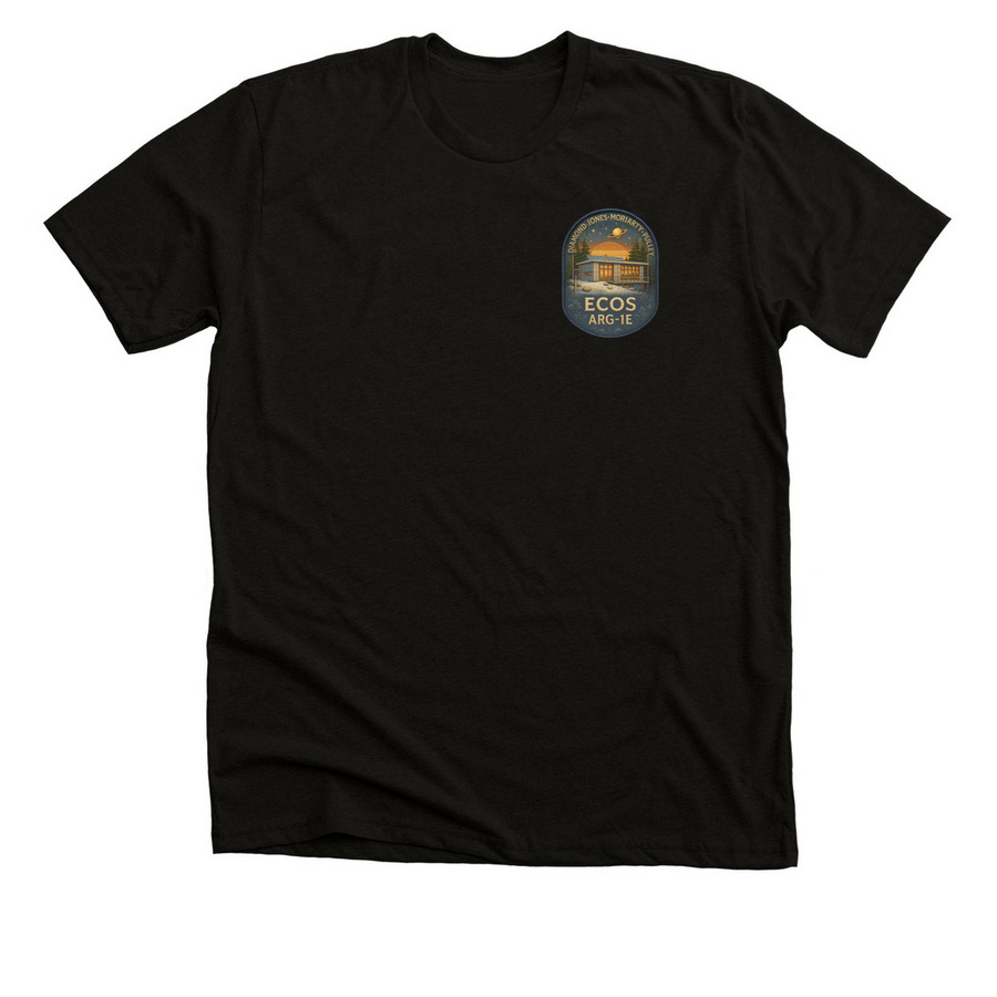 ARG-1E Mission Shirt (Updated), a Black Heather Premium Unisex Tee