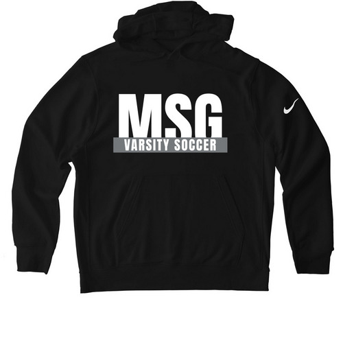 Nike Hoodie (gray design), a Black Nike Club Fleece Pullover Hoodie