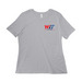 WIT LADIES AMERICA 250, a Solid Athletic Grey Women?s Relaxed Cotton Tee