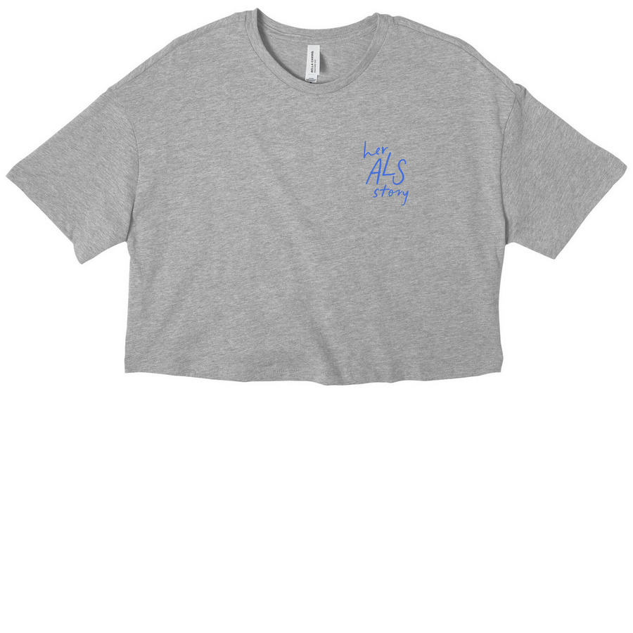 HAS26, a Athletic Heather Women?s Cropped Cotton Tee