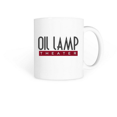 Oil Lamp Theater Mug, a White Coffee Mug