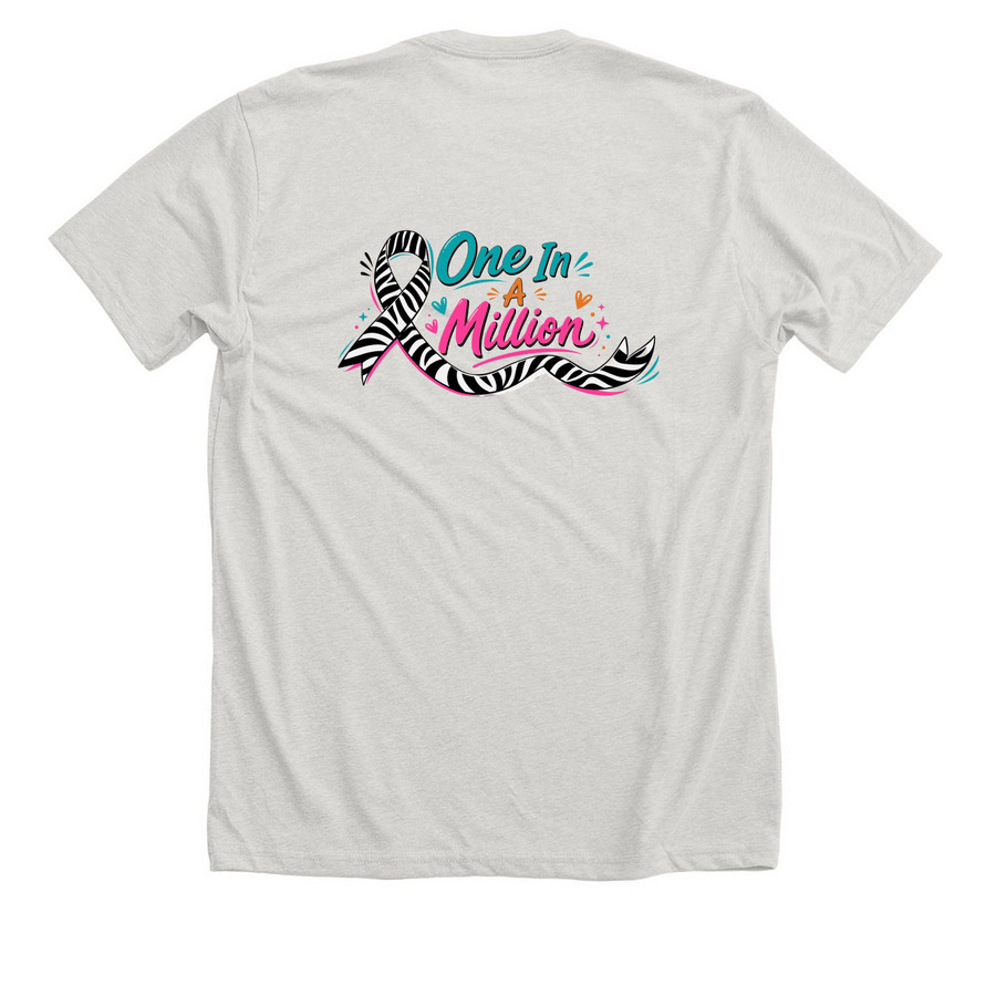 Care About Rare, a Heather Cement Premium Unisex Tee (back-view)