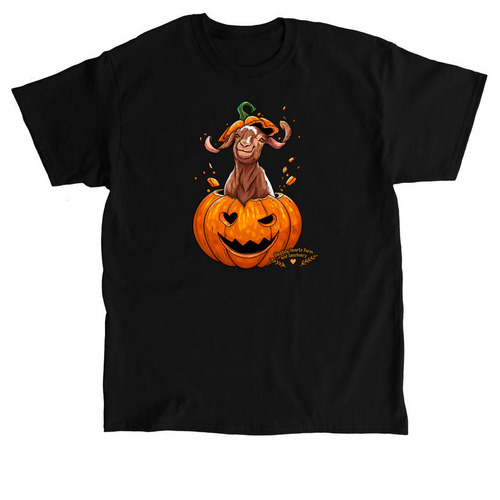Peanut in a Pumpkin, a Black Classic Unisex Tee