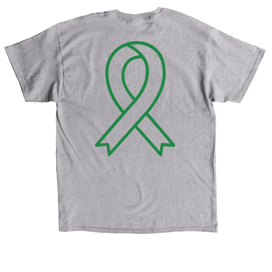 Green for Vicki (adult sizes), a Sport Grey Classic Unisex Tee (back-view)