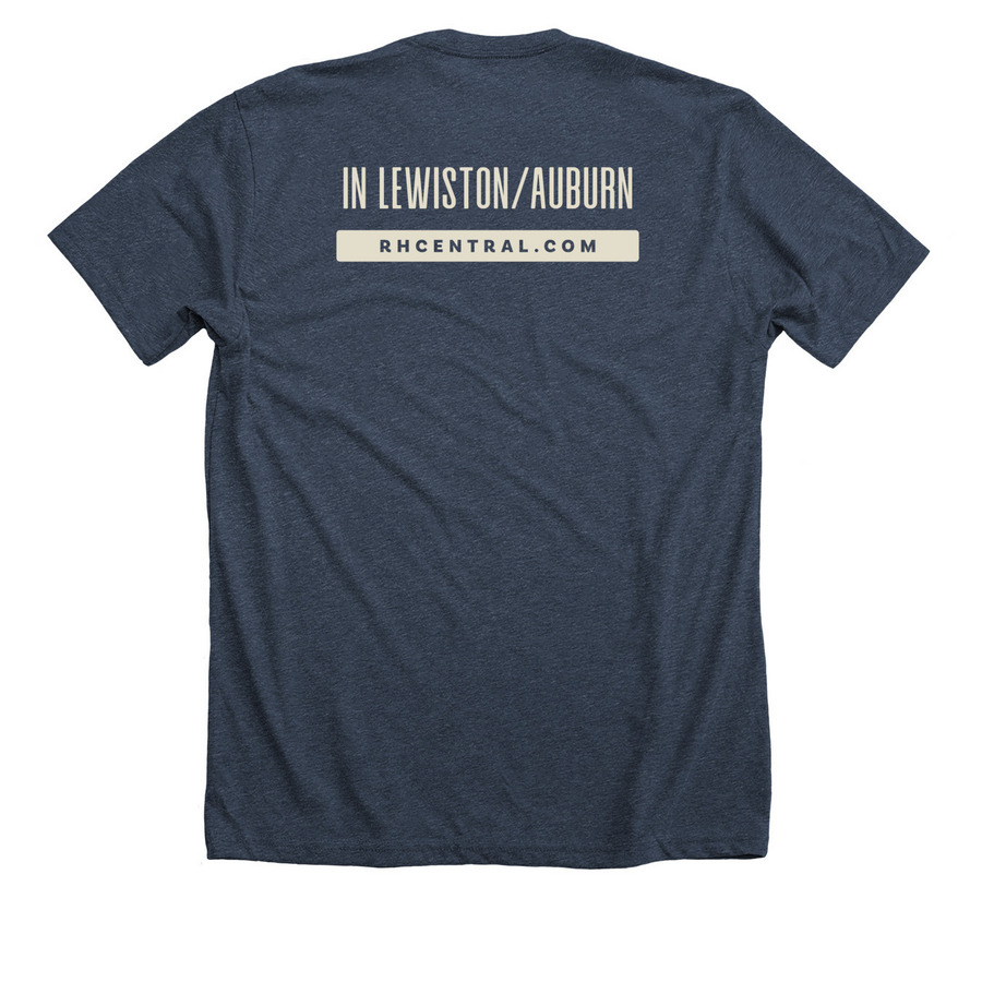 RH Fundraising Campaign, a Heather Midnight Navy Premium Unisex Tee (back-view)