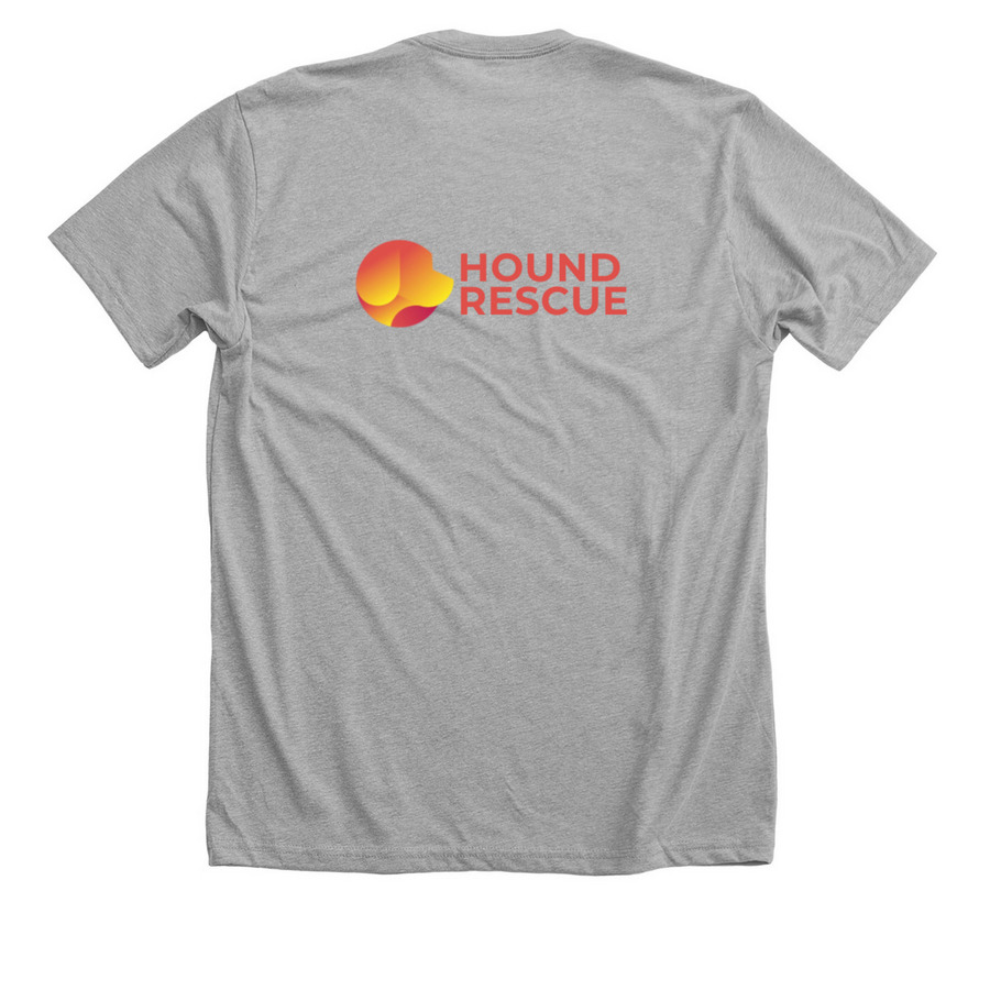Beagles & Tacos Are Life Tee, a Athletic Heather Premium Unisex Tee (back-view)