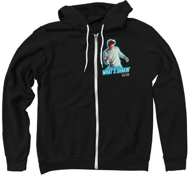 Zip-Ups- Footloose 40th Anniversary, a Black Zip Up Hoodie