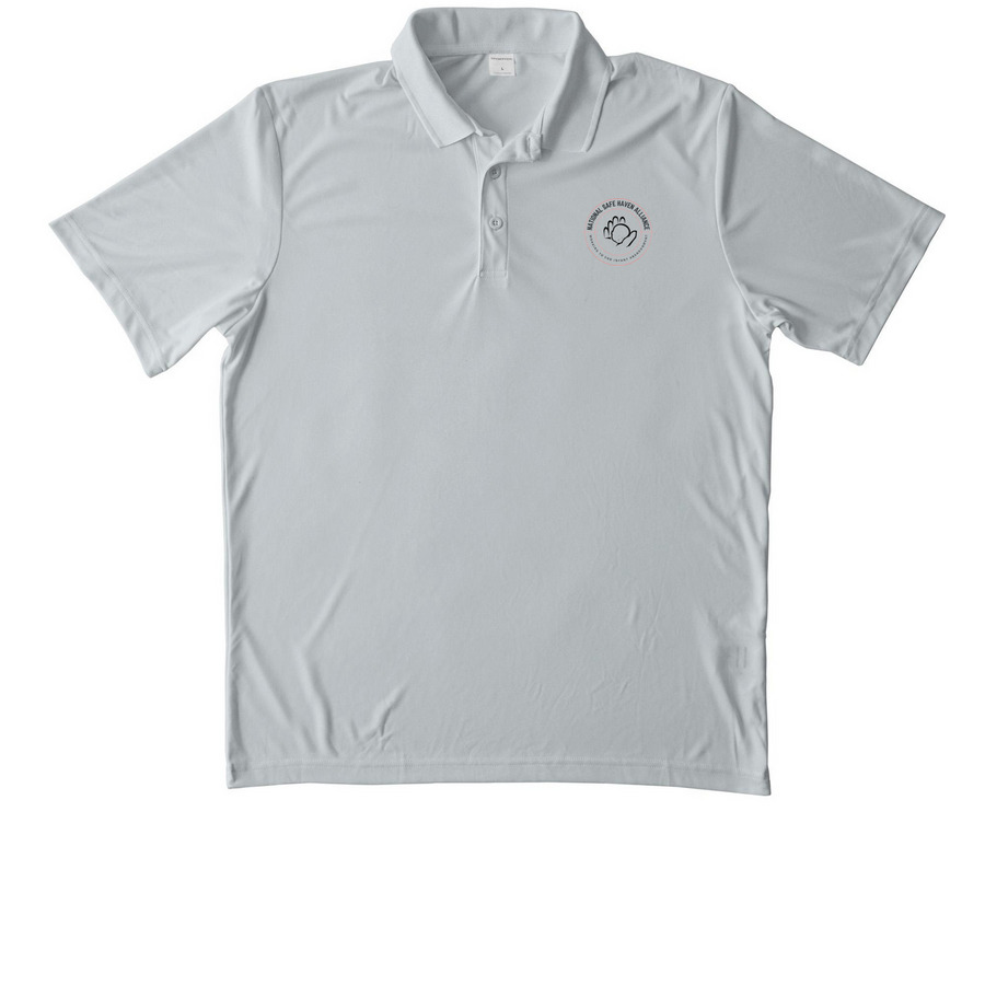 NSHA POLO, a Silver Unisex Performance Polo