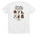 Saturday Down South, a Solid White Blend Premium Unisex Tee (back-view)