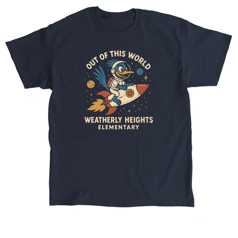 Weatherly Heights - Out of This World, a Navy Classic Unisex Tee
