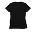 Pangolin dreams, a Black Women's Slim Fit Tee (back-view)