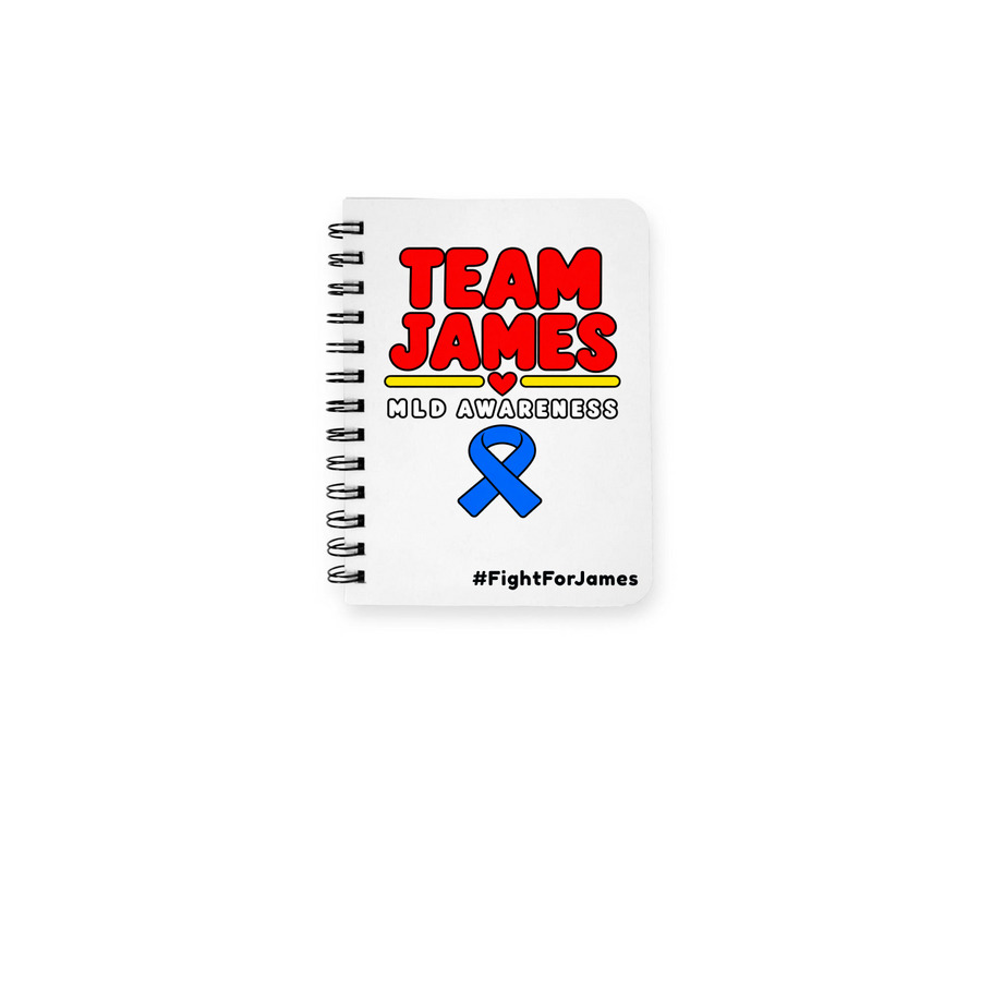 Fight For James Notebook, a White Spiral Notebook