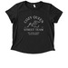 Burn Our Enemies, a Space Black Allmade Eco Triblend Women?s Scoop Neck Tee