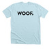 Woof Shirt, a Heather Ice Blue Premium Unisex Tee