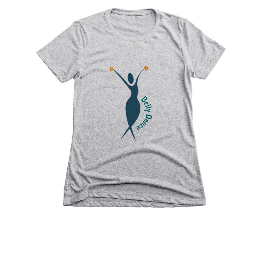 Belly Dance, a Dark Heather Grey Women's Slim Fit Tee